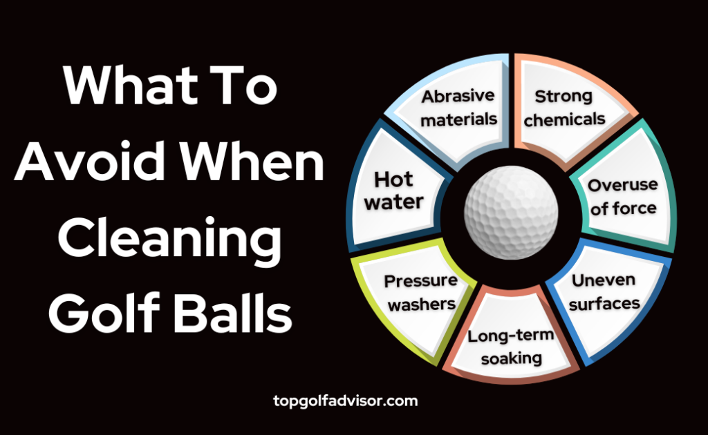 What To Avoid When Cleaning Golf Balls